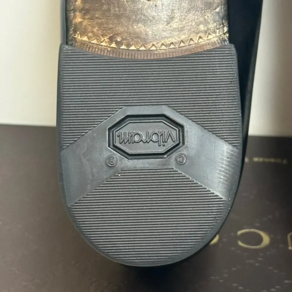 FULLY RESOLED Gucci Horsebit Bit Loafers Black Calf Made in Italy UK 9 US 10 D